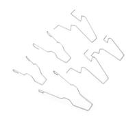 Qiilu clip ampoule 5ZHSFULLKIT Pinces à Ressort de Retenue de Phare pour H1 H3 H4 H7 6pcs Pinces à Ressort de Retenue D'Ampoule de Phare en Acier