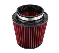 Qiilu Cone air Filter Filtre à air, décapant Rond de cône d'admission d'air d'entrée élevée de Modification de Voiture Universelle(100mm)