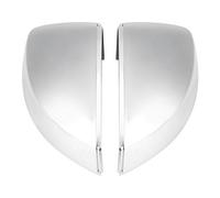 Qiilu coquille retroviseur, 1 paire Coques de miroir rétroviseur boîtier, Coercle de protection mirror cache-rétroviseur chromé mat pour A3 2014-2018