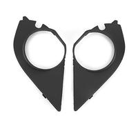 Qiilu Couverture de Antibrouillard Couverture de Garniture de Lampe de Brouillard Cadre de Lampe pour 5er E60 E61 03-10(1 Pair)