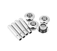 Qiilu Couverture de broches de verrouillage de porte de voiture, décoration de bouton de verrouillage de porte de voiture en alliage d'aluminium adapté pour la galvanoplastie Cruze Malibu