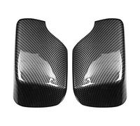 Qiilu Couverture de rétroviseur de voiture, protecteur d'aile de porte de style fibre de carbone ajouté sur le côté pour E46 1998-2005