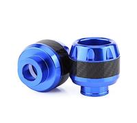 Qiilu curseur de cadre de fourche bleu Curseurs de Cadre de Fourche Avant de Moto, 1 Paire de Curseurs de Cadre de Fourche Avant de Moto en Fibre de Carbone Protection contre les Collisions(bleu)