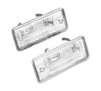 Qiilu Éclairage pour plaque d'immatriculation 1 paire Feux 8E0807430A 8E0807430B feu de plaque d'immatriculation adapté pour C6 D3 RS4