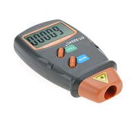 Qiilu étiquette réfléchissante pour tachymetre numérique rpm tachymètre numérique,DT-2234C + Tachymètre photo numérique LCD sans, mini-mètre testeur