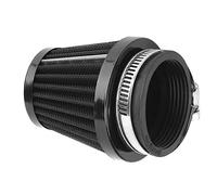 Qiilu Filtre à air de moto accessoire modifié universel de décapant Filtre à air à tête champignon Augmenter le flux d'air noir (54mm)