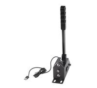 Qiilu Frein à main USB universel Sim Racing Handbrake Usb Game Handbrake Aluminium Alloy Black 64 Bit Universal Usb jeux console