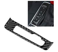 Qiilu Garniture de cadre de panneau de vitesse en Fiber de carbone décor autocollant couvercle d'habillage de panneau de changement de vitesse convient pour Aud i 8V 2014-2019