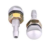 Qiilu Gicleur Lave Glace, 2pcs Buse de Lave-Glace Pulvérisateur de pare-brise Universel Pare Brise Pulvérisateur(argent)