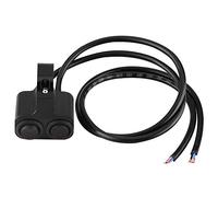 Qiilu Guidon Phare Commutateur Brouillard Spot Light Lamp Interrupteur Eetanche CNC Alliage d'aluminium de 1mm en 25mm