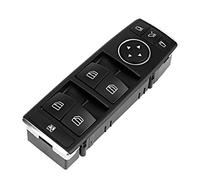 Qiilu Interrupteur de fenêtre électrique automobile interrupteur de fenêtre en plastique ABS adapté pour W204 2049055402 (noir)