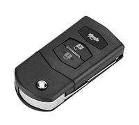 Qiilu Key Fob Case, 3 Boutons de Voiture à Distance Pliant Flip Key Fob Case Blade Cover Shell pour 2 3 5 6 RX8 MX5