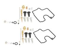 Qiilu Kit de Réparation de Carburateur, 2 Ensembles de Kit de Réparation de Reconstruction de Carburateur Kit de Réparation de Révision de Carburateur Adapté pour SV650 / SV650S 1999-2002