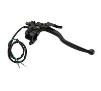 Qiilu Levier de frein de stationnement de poignée de 7/8 ", levier d'embrayage de guidon de frein avant de moto en aluminium avec perche pour Atv Quad