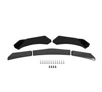 Qiilu Lèvre de Pare-Chocs Avant, 5PCS Kit de Corps de Lèvre de Pare-Chocs Avant Universal Lip Splitter Spoiler Diffuseur Canard Protecteur pour Voiture
