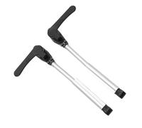 Qiilu Lot de 2 tiges de Support de fenêtre télescopiques en Alliage d'aluminium résistant à l'oxydation, réglables de 180 à 230 mm, pour caravanes et Yachts.