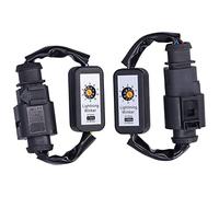 Qiilu Module clignotant dynamique, Feux Arrière LED à 6 Broches Faisceau D'adaptateur de Clignotant Dynamique Kits de Module de Clignotant PBT + FEP pour S8 D4 D5 2010-2019 (1