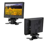 Qiilu Moniteur 7 Pouces Écran LCD TFT 1920 X 1080 Moniteur Portable C Uter/Petit Moniteur de Jeu pour écran de Voiture Ras Erry Pi CCTV avec Support Prise en Charge des Entrées Vidéo