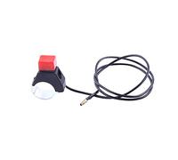 Qiilu Moto Interrupteurs de Feux Stop, Universal Mini Moto Quad Dirt Bouton d'arrêt du commutateur d'arrêt de vélo adapté au Guidon de 22 mm