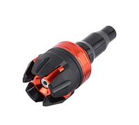 Qiilu Motorcycle CNC châssis en alliage d'aluminium Slider Protector Anti chute default Orange