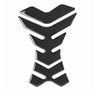Qiilu Motos Protége-réservoirs, Décalques d'autocollants de protection de réservoir de réservoir d'essence de carburant de moto en fibre de carbone universels