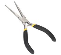 Qiilu Pince à bec long Pinces à long bec Outils artisanaux Pinces à long bec plat Réparation d'acier au carbone Fournitures