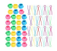 Qiilu Pinces à canette à coudre 60 pièces porte-fil de canette bobine Huggers Clips organisant des pinces accessoires de couture