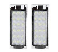 Qiilu Plaque d'immatriculation de voiture lumière LED 2 pièces plaque d'immatriculation arrière lampe LED pour/Twingo//Lagane