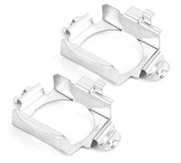 Qiilu Porte Ampoule de retenue de Phare Supports d'adaptateur H7, Paire d'ampoules de Phare LED de Voiture H7 Adaptateur de retenue Socket Base Holder Accessoire Automobile en Acier Inoxydable pour