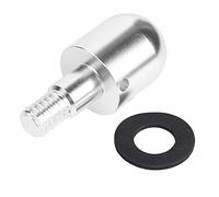 Qiilu Protection Anti-Collision pour Pare-Chocs Avant de Voiture Protection Ronde en Aluminium Accessoire Automobile adapté à la Smart