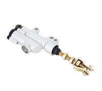 Qiilu QL05955 Pompe de frein hydraulique pour pompe de frein arrière pour moto (Blanc)