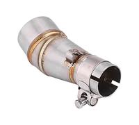 Qiilu Raccord Echappement, Raccord de Tuyau d'echappement, Embout de Tuyau d'Echappement Intermédiaire du Connecteur d'Adaptateur pour Z250 Ninja 250 13-16