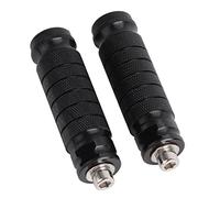 Qiilu Repose Pied Moto, 2pcs Cale Pied Moto Repose-Pieds CNC Arrière Universel M8 Antidérapant Repose-Pieds Pédales