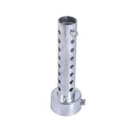 Qiilu Silencieux de moto, pot d'échappement de moto universel, insert de déflecteur de silencieux DB Killer, compatible avec le tuyau d'échappement de 35 mm / 42 mm / 45 mm argent(45mm)