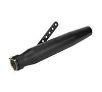Qiilu Silencieux d'échappement pour moto en Acier inoxydable, Embout de tuyau d'échappement universel pour moto GY6 (noir)
