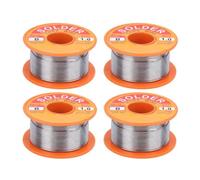 Qiilu soudure d'étain 4pcs fil de noyau de soudure étain flux soudure soudure haute pureté bobine sans nettoyage 50g 1mm