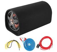 Qiilu Subwoofer de Voiture 12V 600W Haut-parleurs de Basse Amplificateur de Son de Modification Audio à Grande Consommation