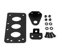 Qiilu Support de Plaque d 'immatriculation de Moto Universelle, Support de Cadre de Plaque d ' immatriculation de Montage latéral rétro(B)
