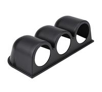 Qiilu Support Manometre 52MM, Universel 3 trous Support Fixation Montage Manometre Tableau de Bord Noir