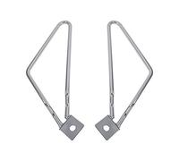 Qiilu Support Sacoche Cavaliere Moto, 2X Supports de Montage de sacoches de Moto Noir pour XL883/1200 HD1450/1584(Argent)