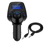 Qiilu Transmetteur FM T11 Bluetooth Kit de Voiture Mains Libres sans Fil Chargeur USB 5V/2.1A de Voiture Lecteur MP3 Transmetteur USB Chargeur USB