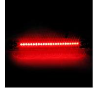 Qiilu troisième 3ème feu stop EBTOOLS 12V LED third brake light, universal red 24 LED car top mounting third 3RD brake moto bloc