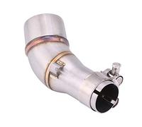 Qiilu Tuyau d'échappement intermédiaire de Moto Glissement Sur Échappement Moyen Lien Tuyau Adaptateur pour R25 R3 2013-2016