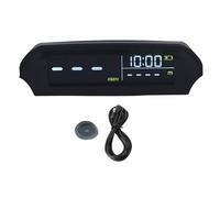 Qiilu Universel Auto HUD Affichage Tête Haute Projecteur Multifonctionnel Compteur de Vitesse GPS Affichage Vidéo Aérien du Véhicule de Solaire
