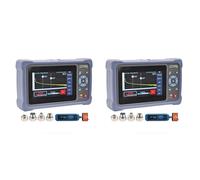 QIIRUN OTDR Fibre Optique 1310/1550nm 26/24dB avec écran tactile de 4,3 pouces, Reflectometre fibre optique OTDR 11-en-1 avec carte des événements VFL OPM OLS RJ45, connecteurs FC/UPC SC ST LC inclus