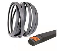 QIJIA Courroie d'entraînement pour tracteur tondeuse à gazon 76,2 cm 1/2" x 43 1/2" pour MTD 754-05001, CMXGZAM501065