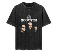 QIJIAO Scooter Poster Techno Hard Trance German Band Men Printed Tshirt Black XXL 3XL T-Shirt Black XXL
