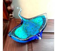 QIJIAYU Figurine d'animal de mer soufflé à la Main, Sculpture de Poisson Diable, décorations Miniatures Modernes pour la Maison, Cadeaux de noël pour Enfants