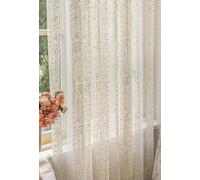 QIJIAYU Rideaux en Tulle Blanc de Luxe en Dentelle brodée de Perles, pour Salon, Salle à Manger, Chambre à Coucher, occultants, Transparents, Cortina Mosquiteras Para Ventana