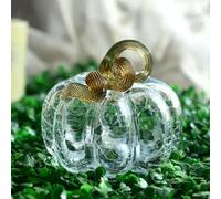 QIJIAYU Verre scandinave Moderne et Simple, Bijoux Faits à la Main, décoration d'halloween, Citrouille irrégulière, Salon, Table, Ornement Art déco